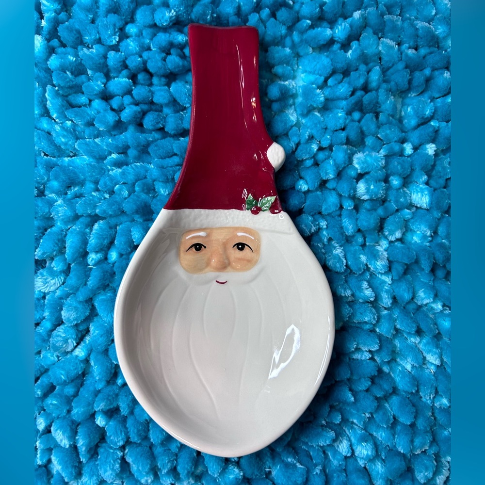 Spoon Rest Santa Holiday Seasonal Festive